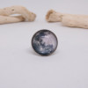 Bague ajustable pleine lune en acier inoxydable