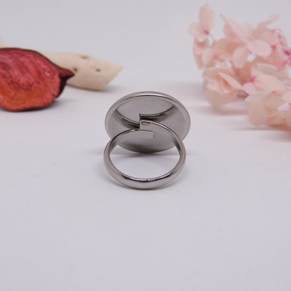 Bague ajustable bleue Enaura