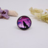 Bague ajustable Loup en acier inoxydable
