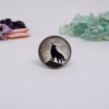 Bague Loup ajustable en acier inoxydable