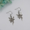Boucles d'oreilles argentées fée