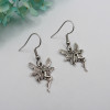 Boucles d'oreilles argentées fée