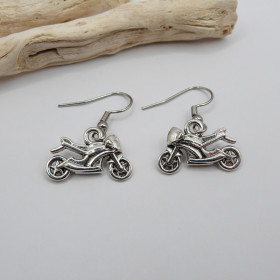 Boucles d'oreilles moto