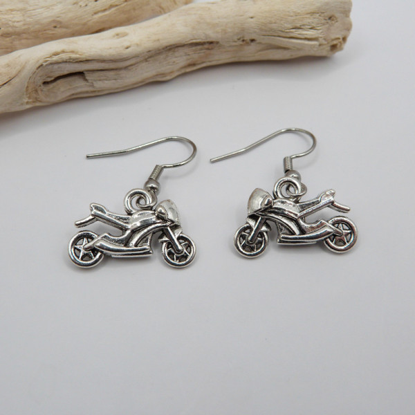 Boucles d'oreilles moto