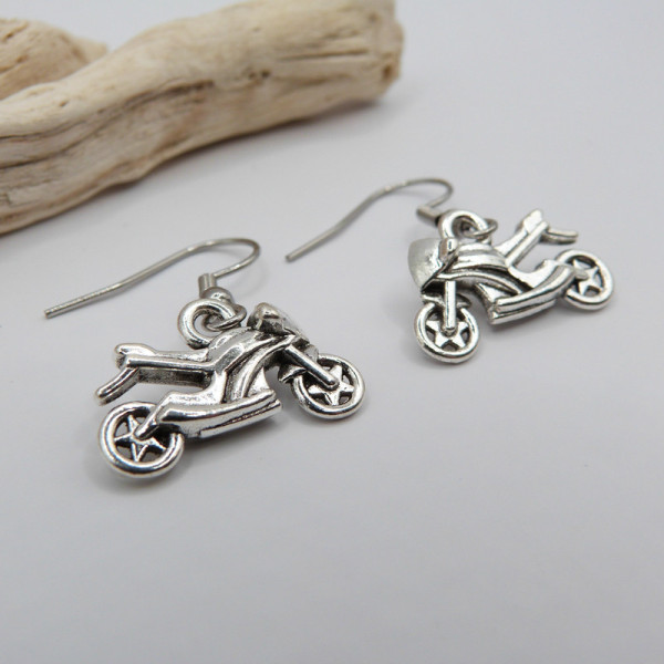Boucles d'oreilles moto