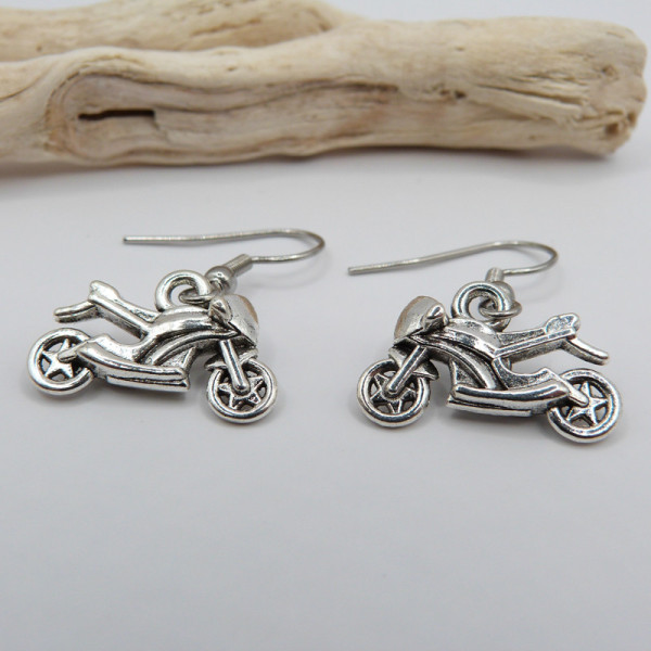 Boucles d'oreilles moto